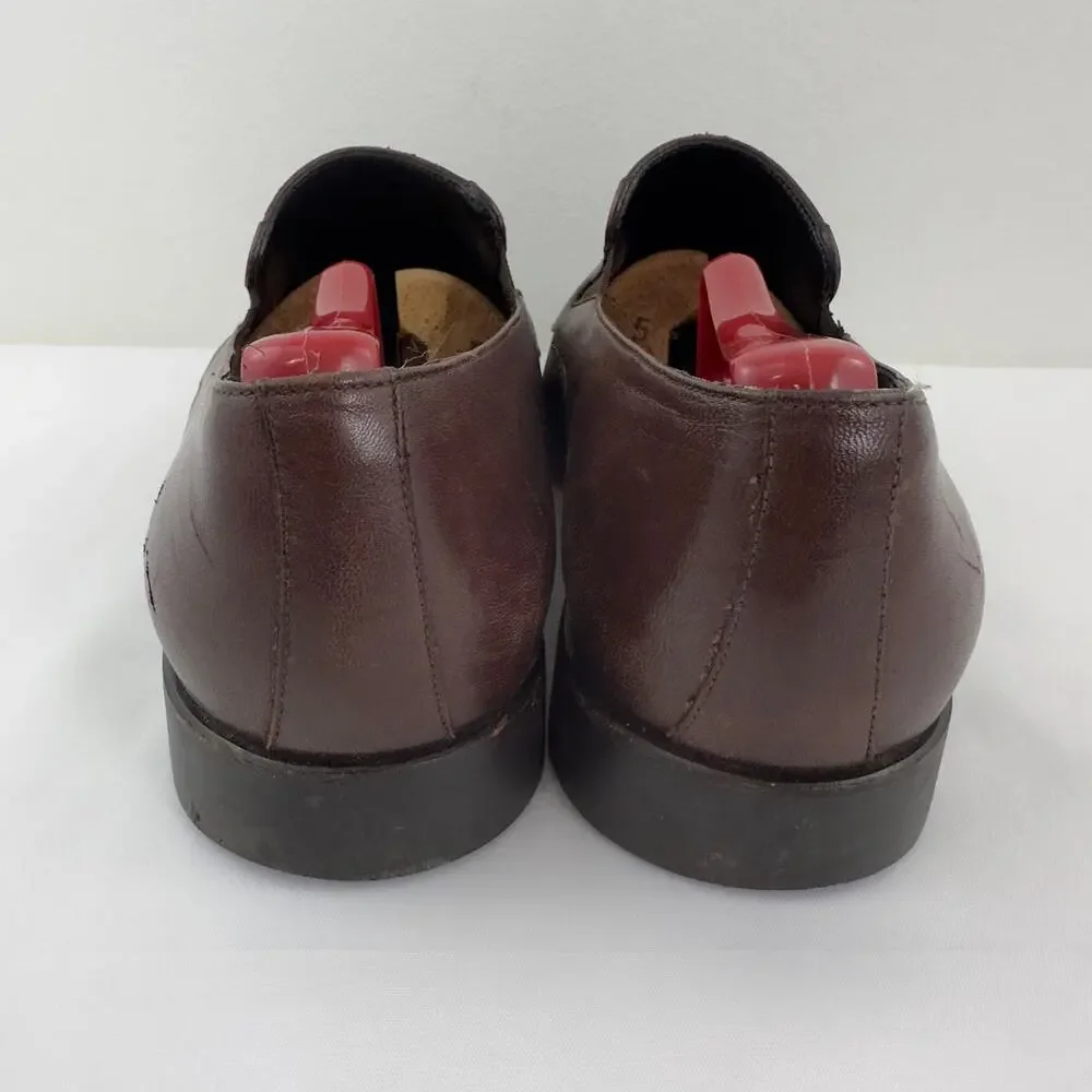 Bruno Magli‎ ‘Raging’ brown leather loafers